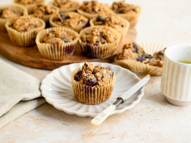 Blueberry Walnut Paleo Muffins BeingBrigid Functional Nutrition Brigid Titgemeier
