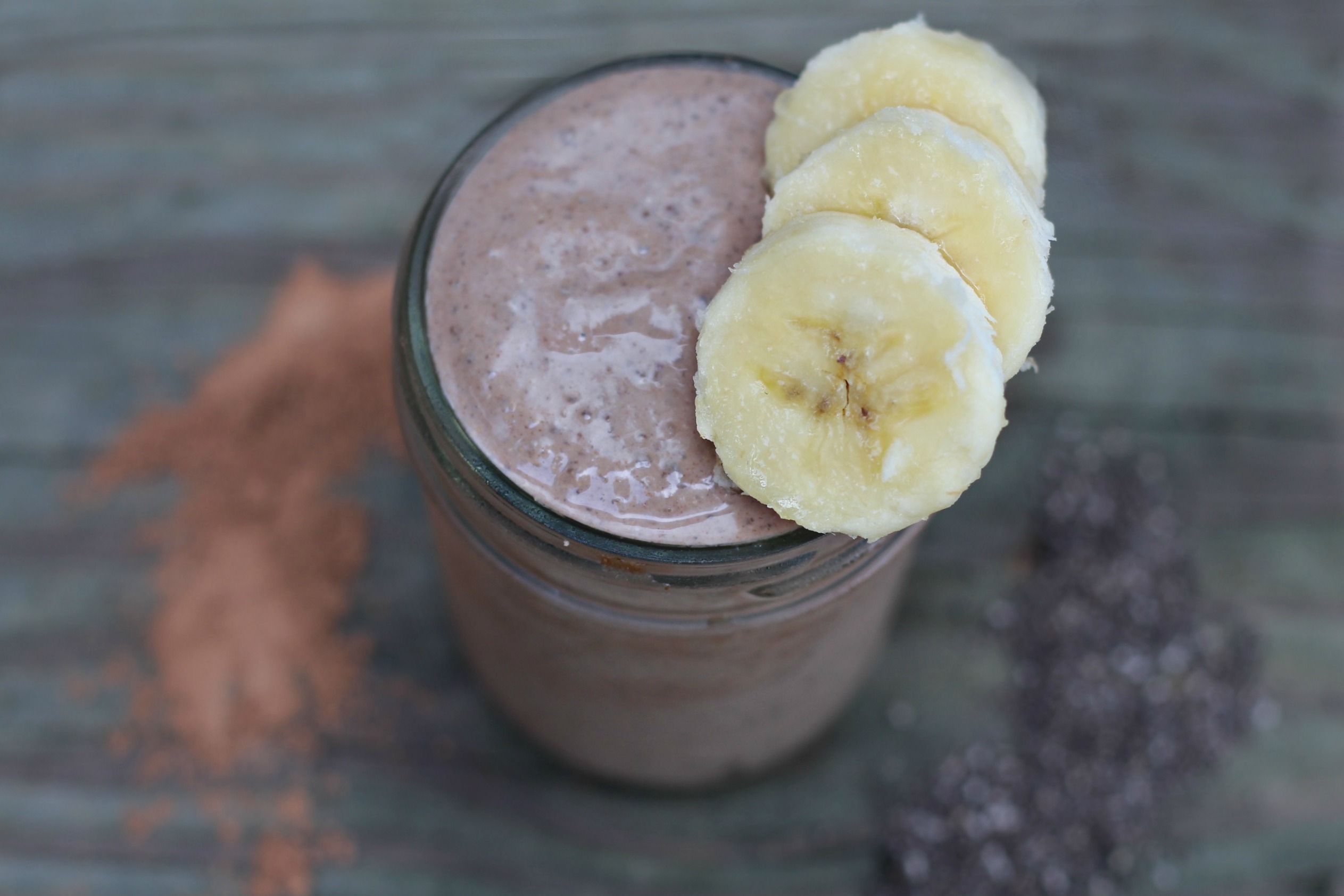 Banana Cashew Butter Smoothie by BeingBrigid