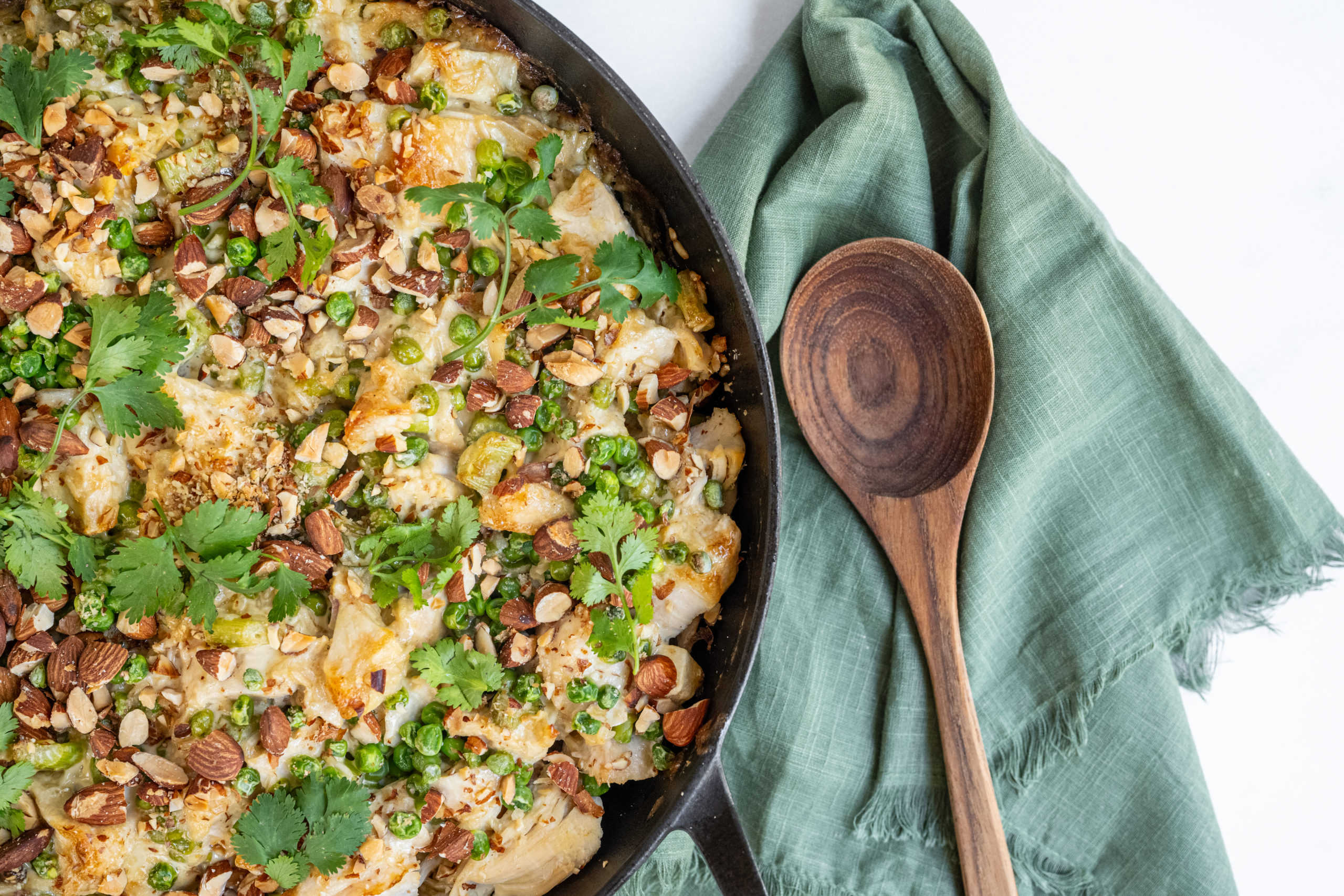 Green Pea and Chicken Casserole BeingBrigid Functional Nutrition Brigid Titgemeier