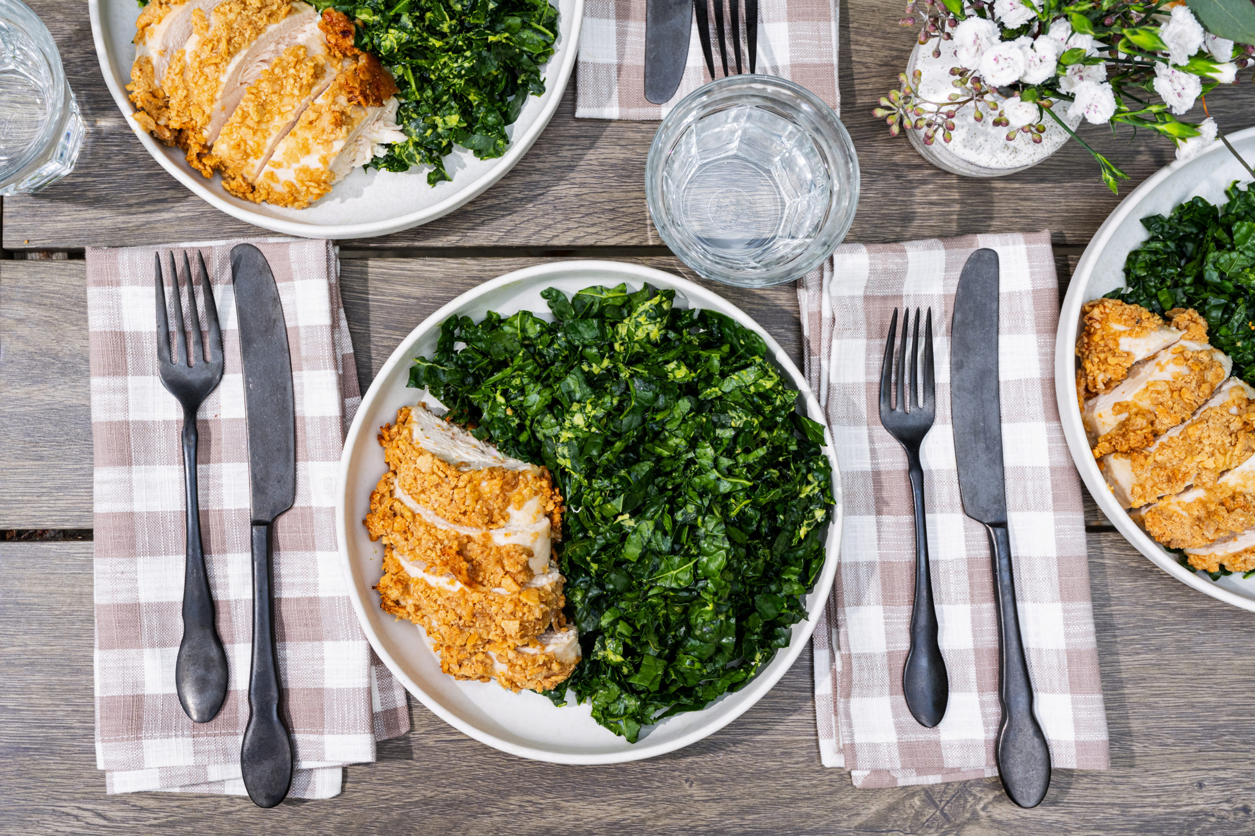 Garlic Crusted Chicken and Kale BeingBrigid Functional Nutrition Brigid Titgemeier