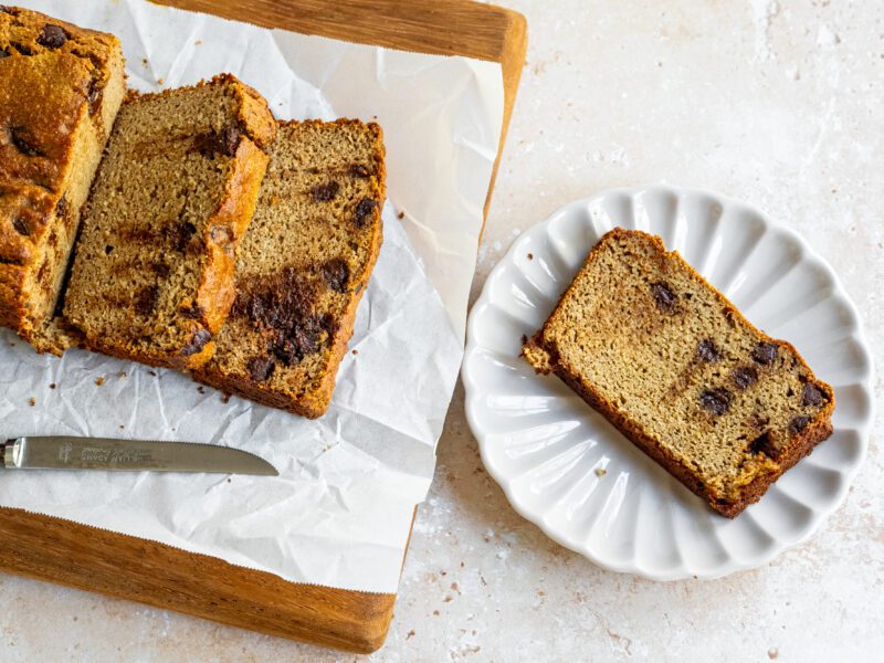 Creamy Chocolate Grain Free Banana Bread by BeingBrigid Functional Nutrition Brigid Titgemeier