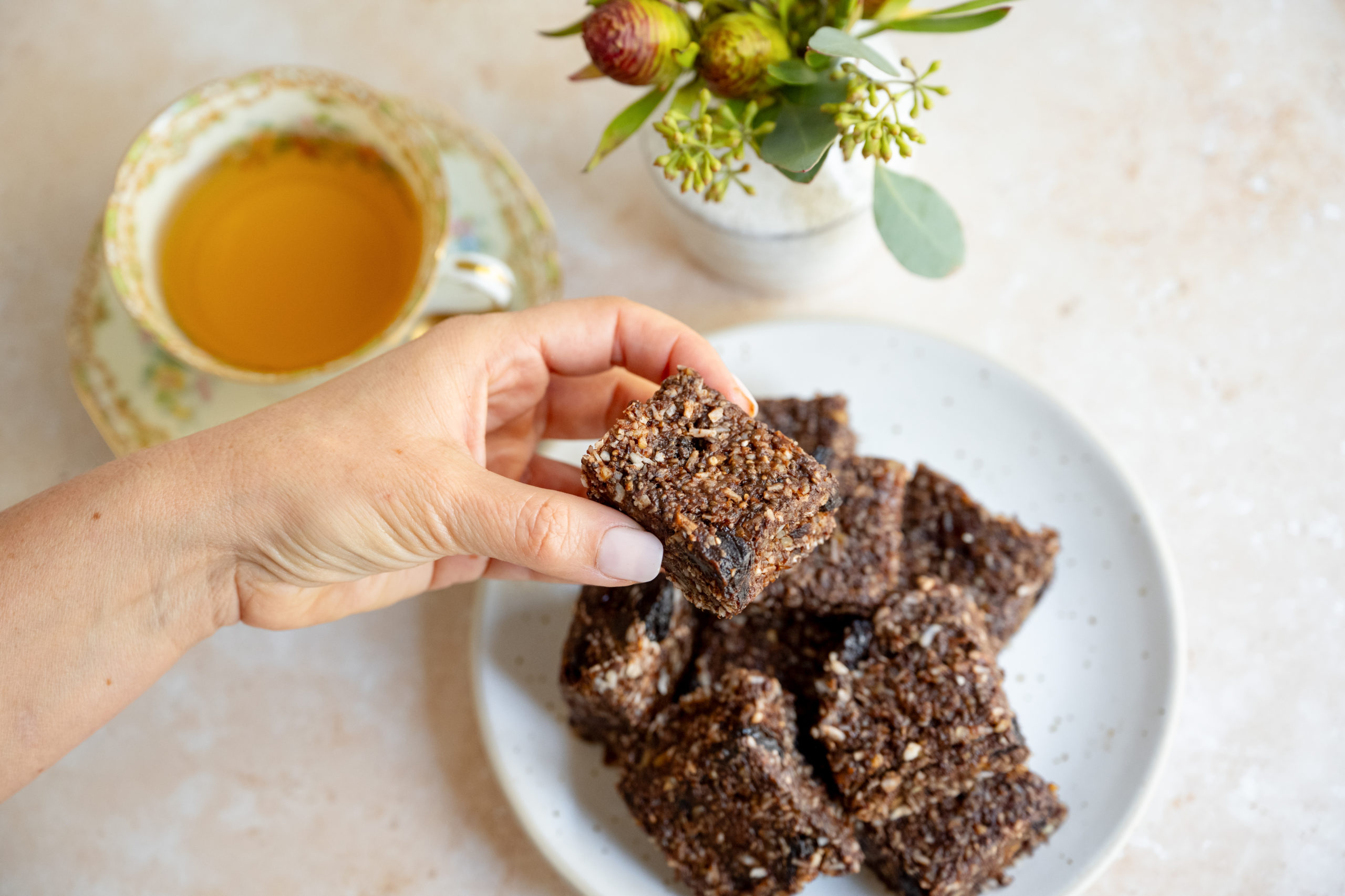 Chocolate Cherry Energy Bars BeingBrigid Functional Nutrition Brigid Titgemeier
