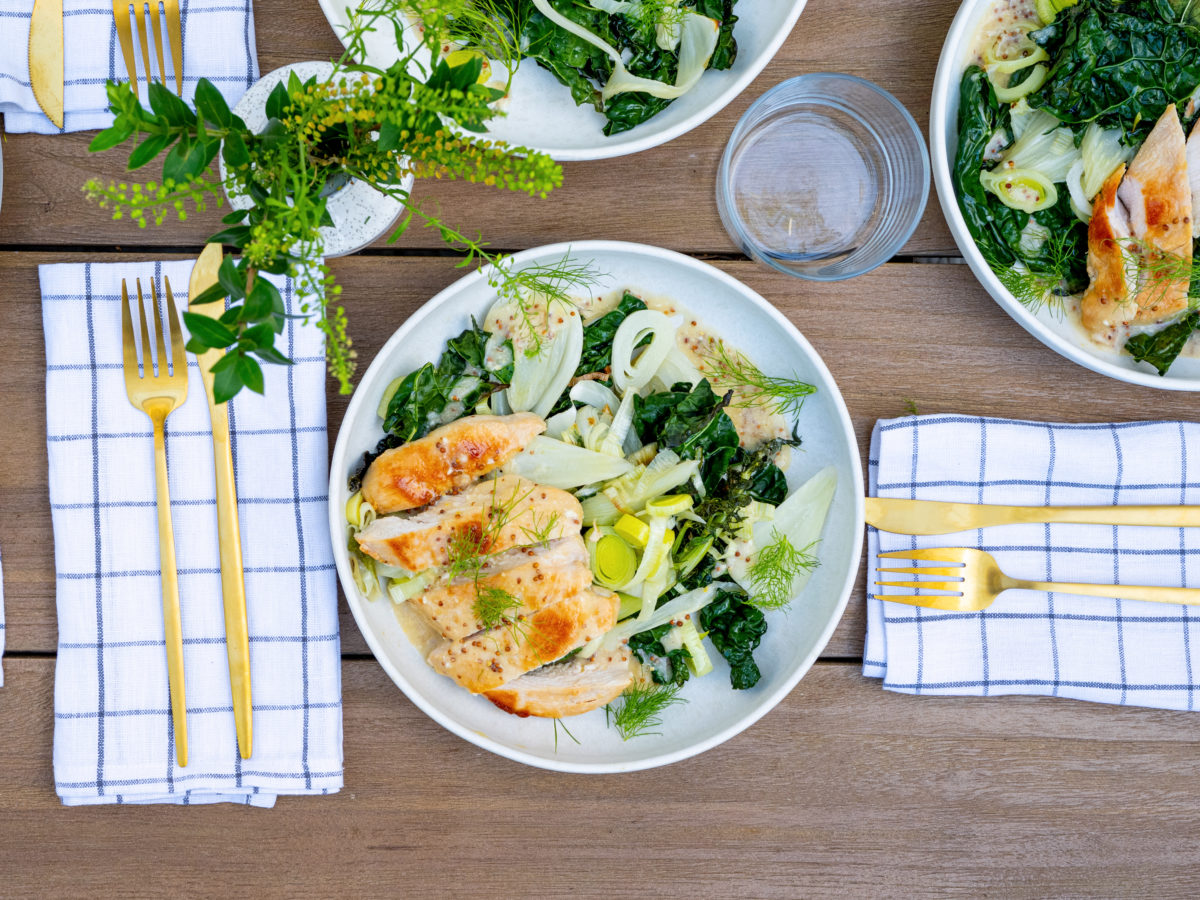 Creamy Fennel Kale Chicken BeingBrigid