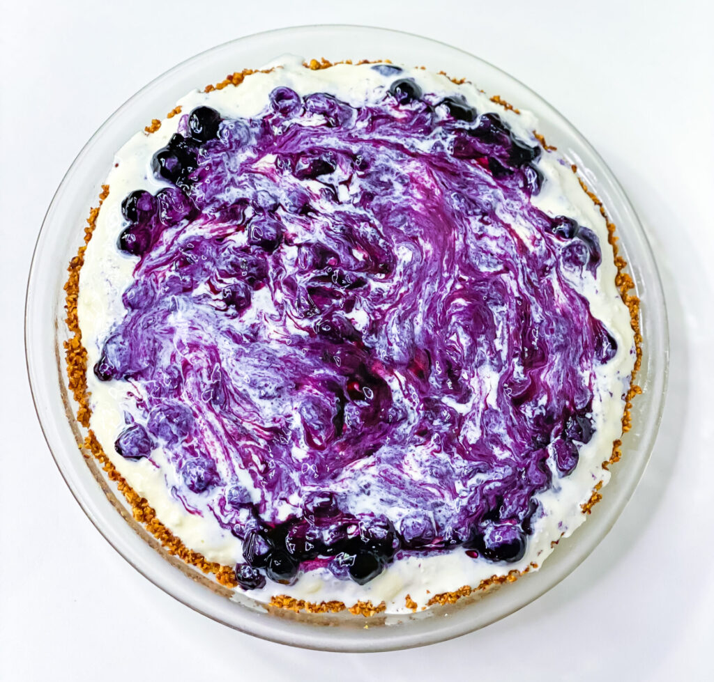 BeingBrigid Pegan Blueberry Ice Cream Pie