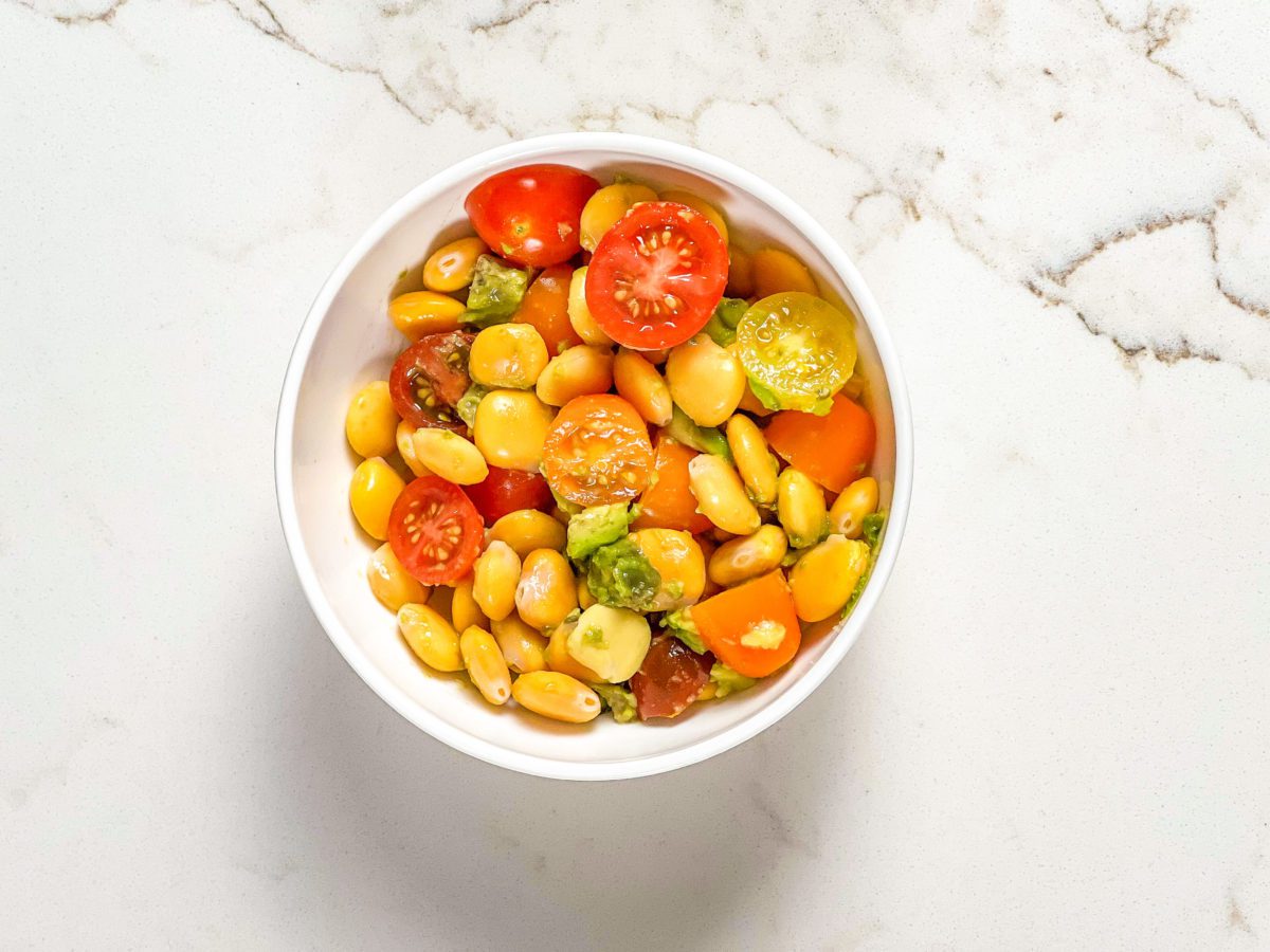 Low Glycemic Lupini Bean Salad BeingBrigid
