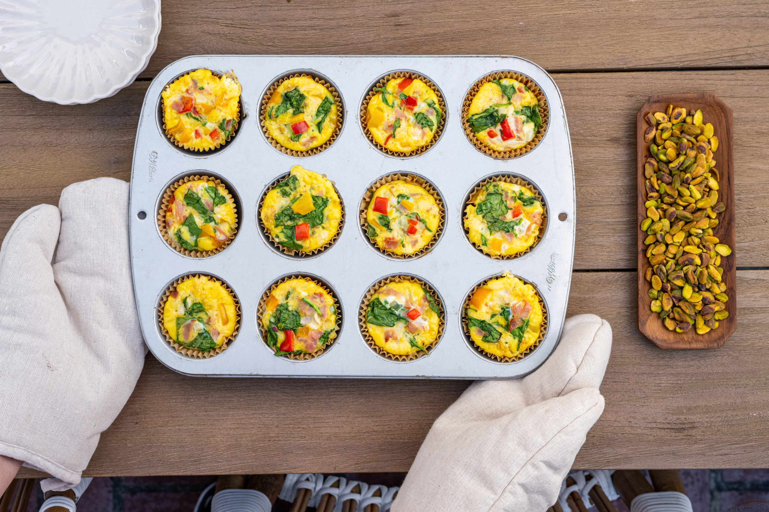 Rainbow Frittata Cups by BeingBrigid Functional Nutrition Brigid Titgemeier