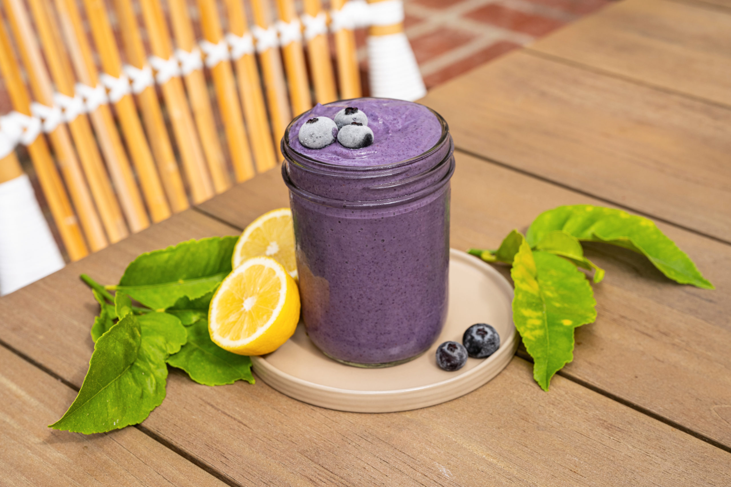 Blueberry Muffin Smoothie by BeingBrigid Functional Nutrition Brigid Titgemeier