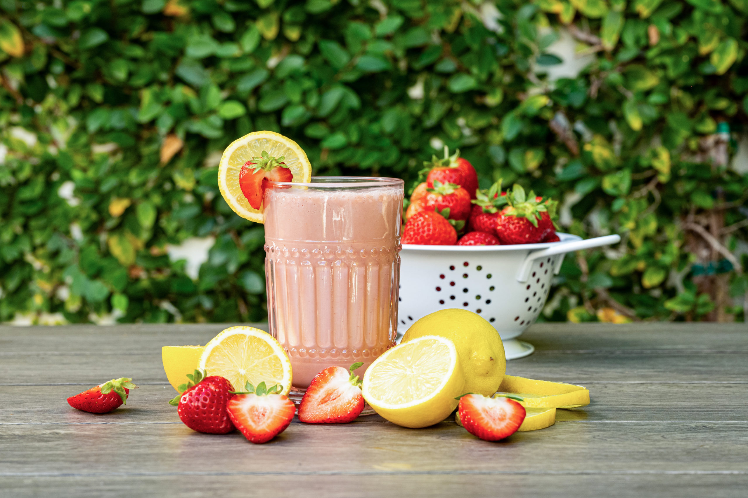 Strawberry Lemonade Smoothie BeingBrigid Brigid Titgemeier