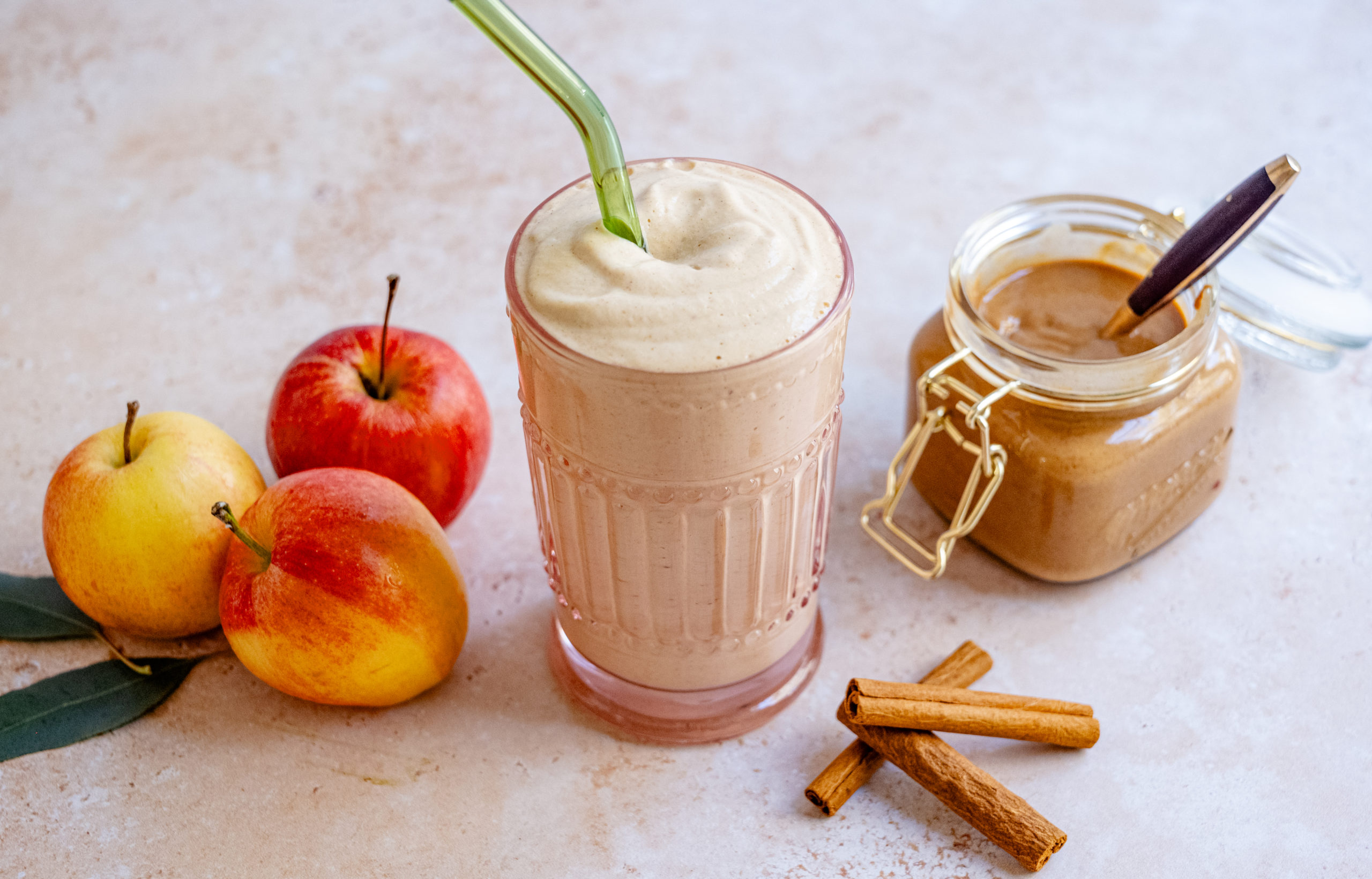 Apple Peanut Butter Smoothie by BeingBrigid Functional Nutrition Brigid Titgemeier