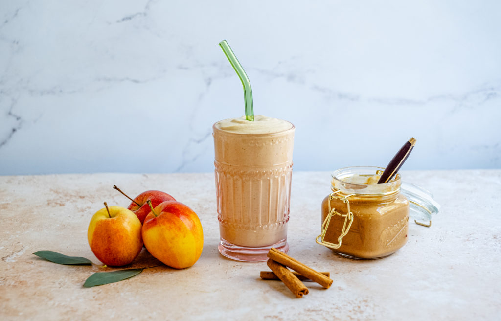 Apple Peanut Butter Smoothie by BeingBrigid Functional Nutrition Brigid Titgemeier