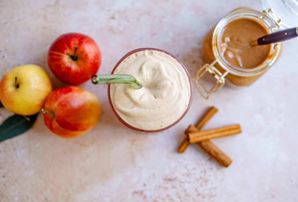 Apple Peanut Butter Smoothie by BeingBrigid Functional Nutrition Brigid Titgemeier