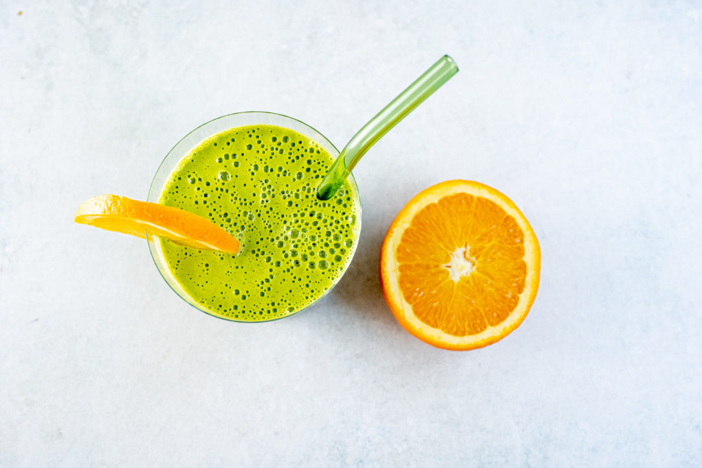 Citrus Green Ginger Smoothie by BeingBrigid Functional Nutrition Brigid Titgemeier