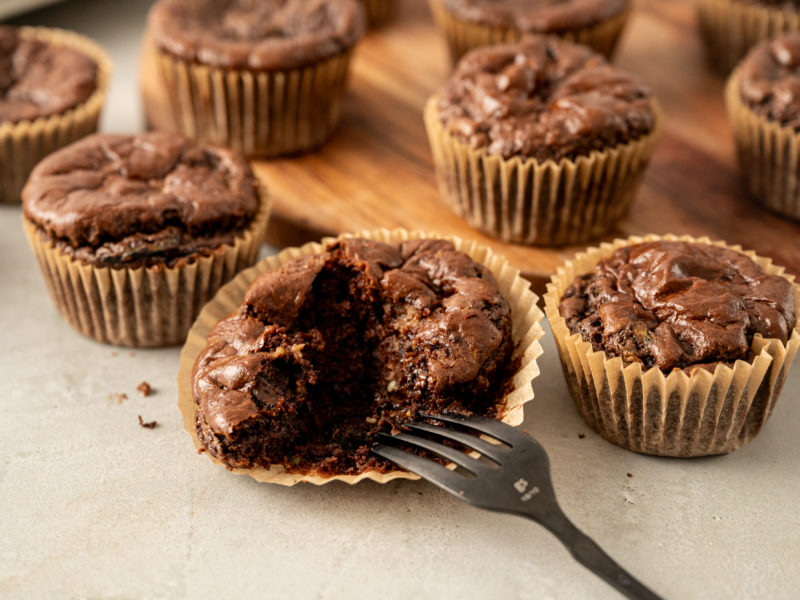 Chocolate Chip Zucchini Bread Muffins by BeingBrigid Functional Nutrition Brigid Titgemeier