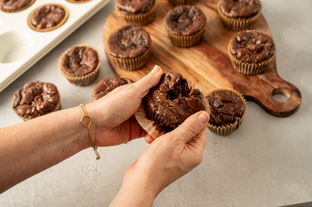 Chocolate Chip Zucchini Bread Muffins by BeingBrigid Functional Nutrition Brigid Titgemeier