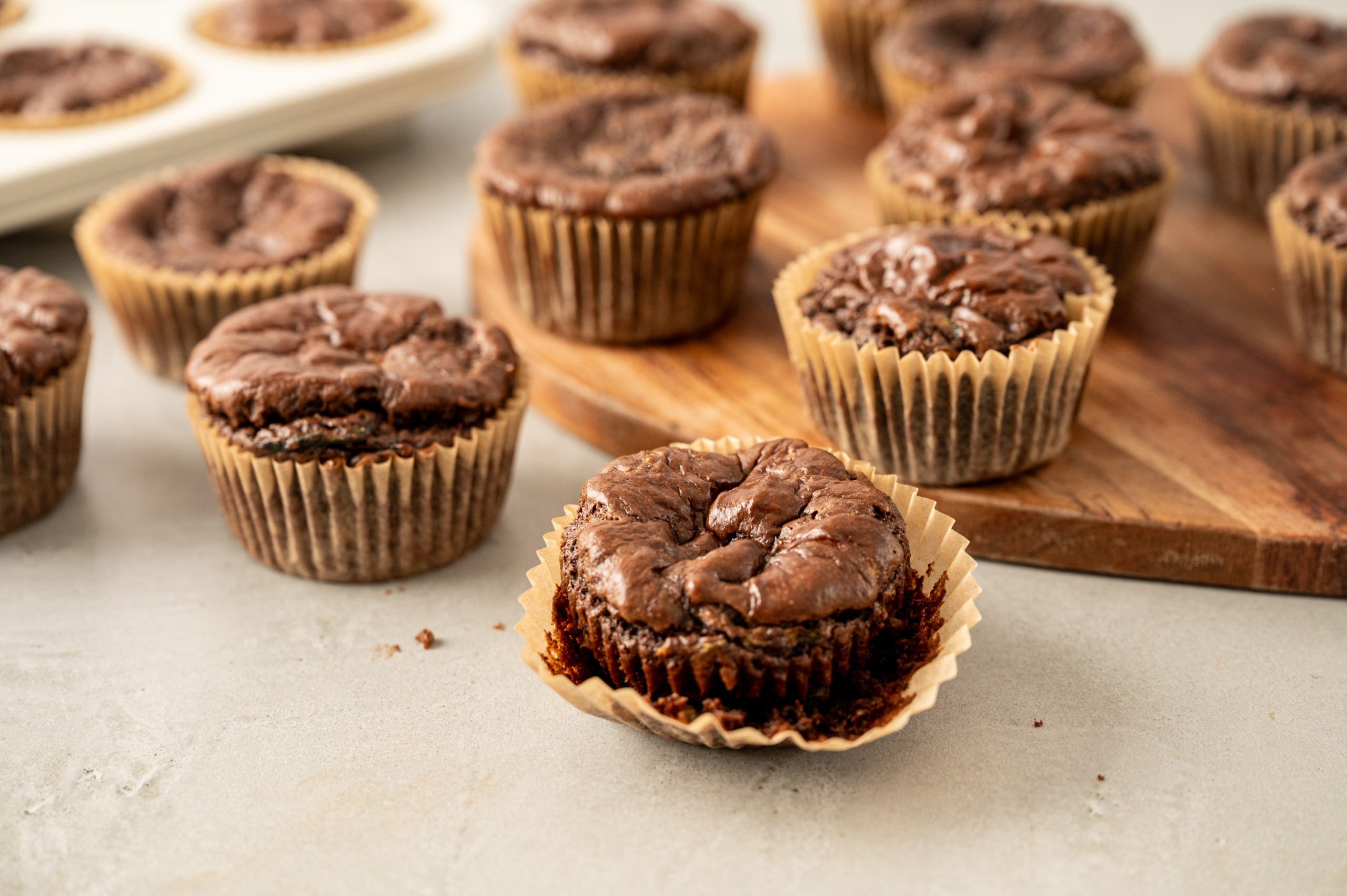 Chocolate Chip Zucchini Bread Muffins by BeingBrigid Functional Nutrition Brigid Titgemeier