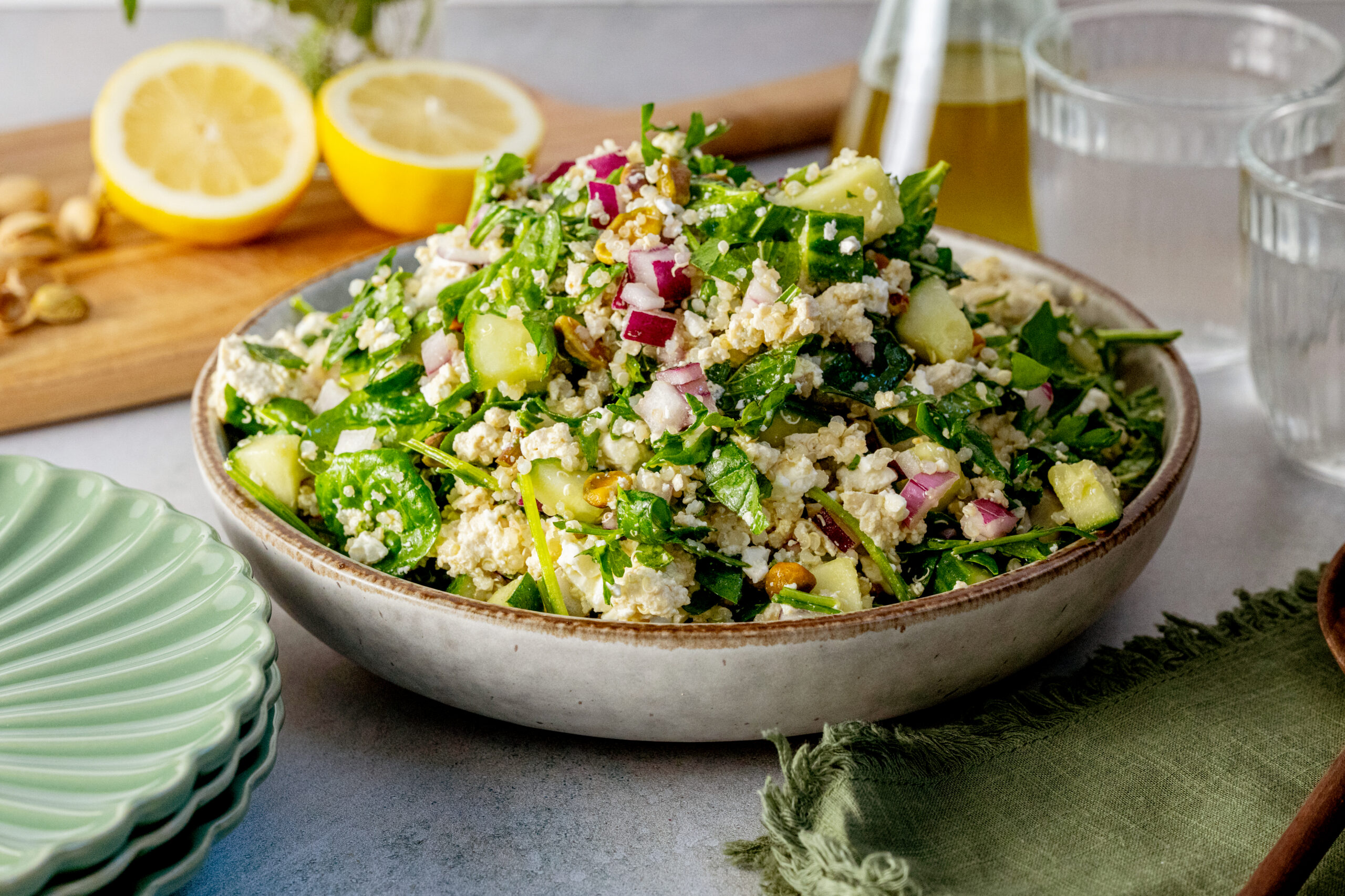 "Jennifer Aniston" Mediterranean Quinoa Salad by BeingBrigid