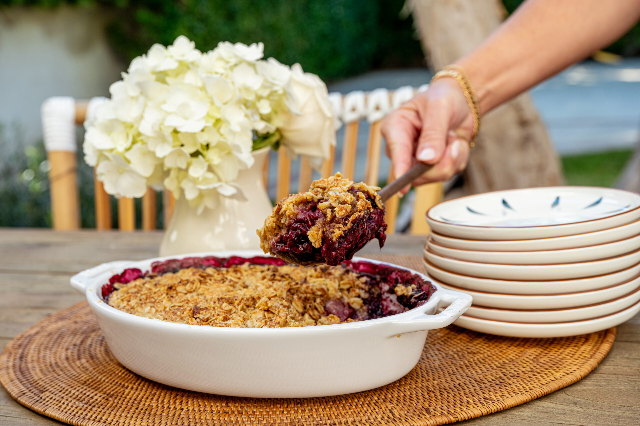 Mixed Berry Crisp by BeingBrigid