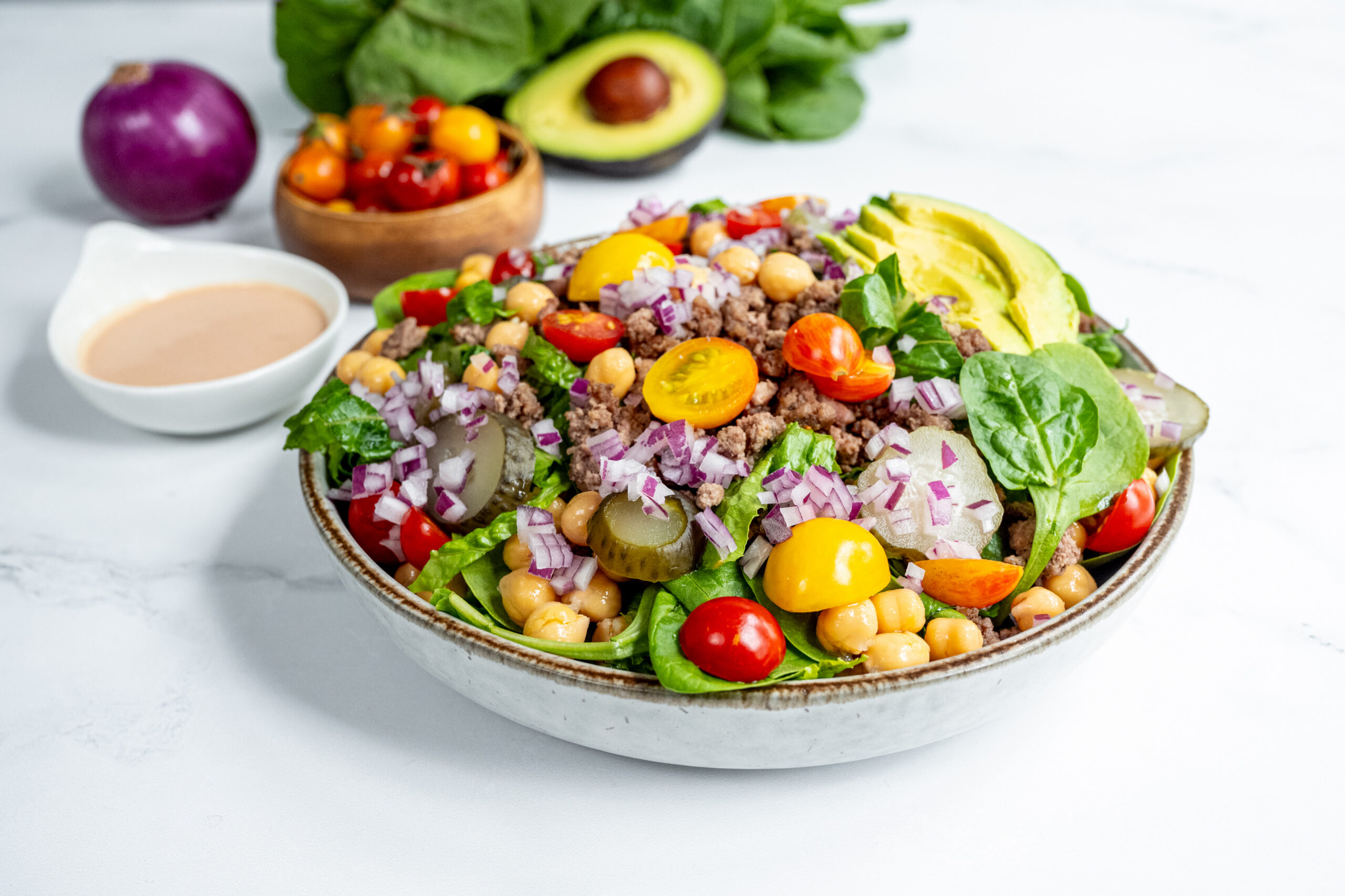 Burger Salad by BeingBrigid