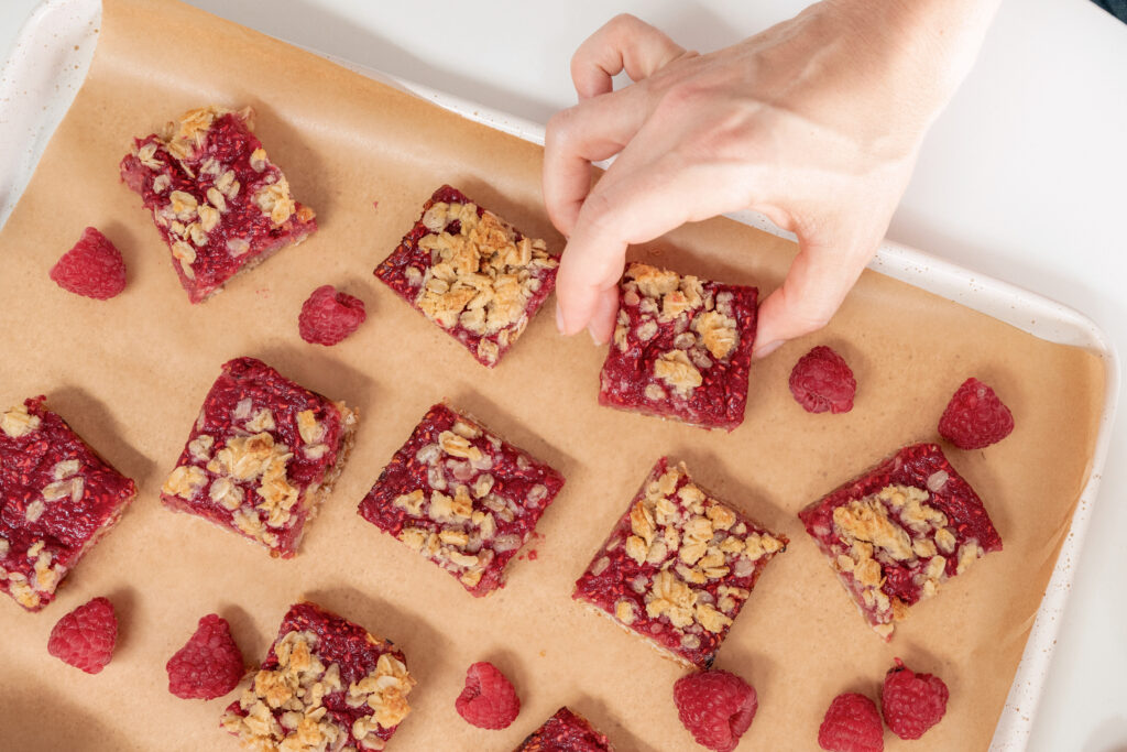 Raspberry Crumble Bars by BeingBrigid